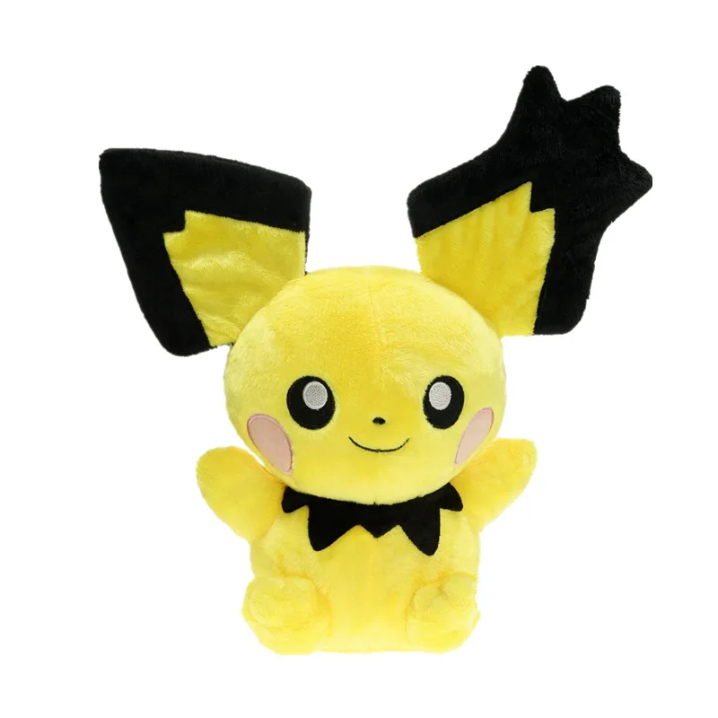 Шармандером Psyduck Eevee плюшевый снорлакс милые Ash Ketchum мультфильм кукла коготь машины игрушки для друга коллекция подарок для детей - Цвет: pichu