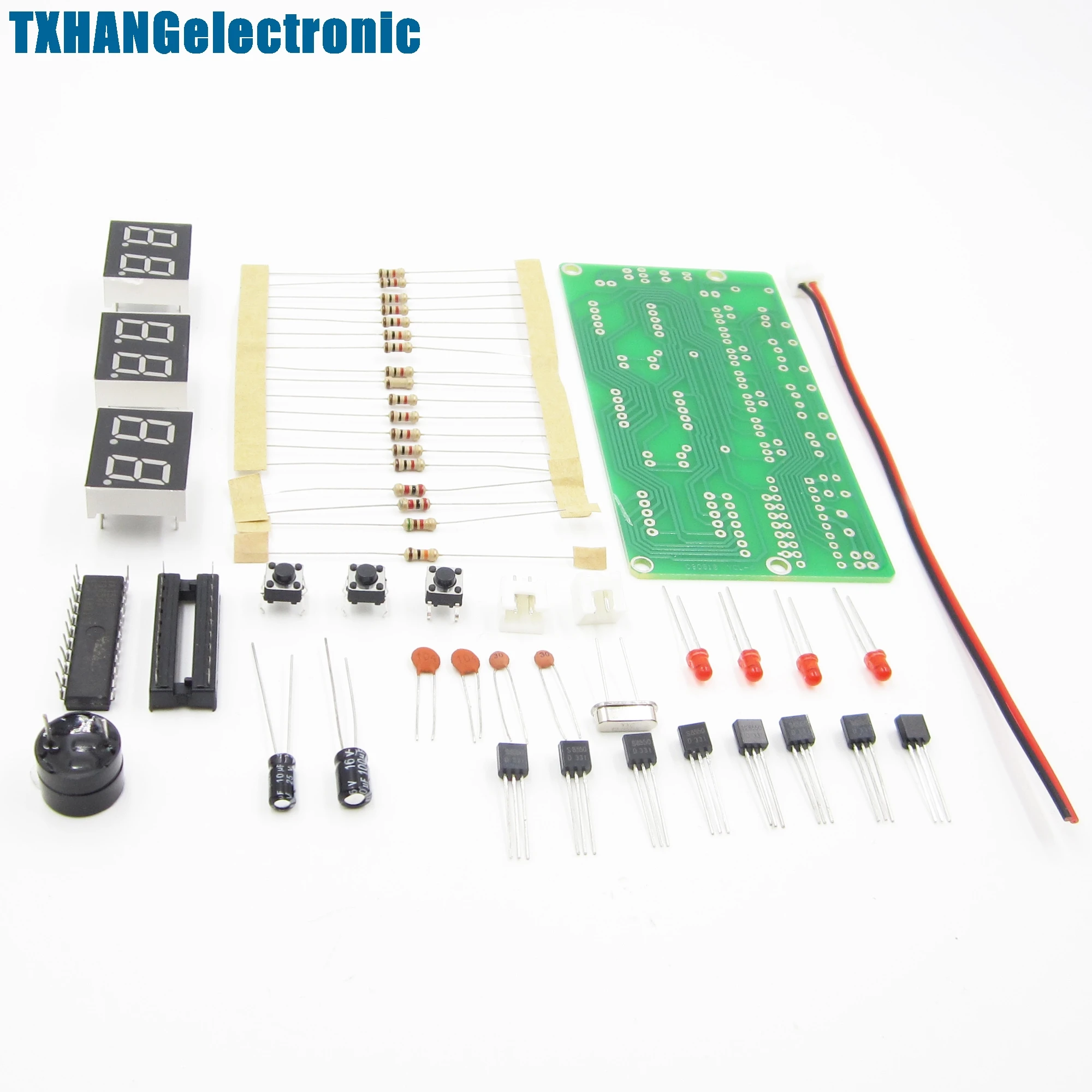 C51 6 Bits Digital Electronic Clock Production Suite DIY Kits | Электронные компоненты и принадлежности