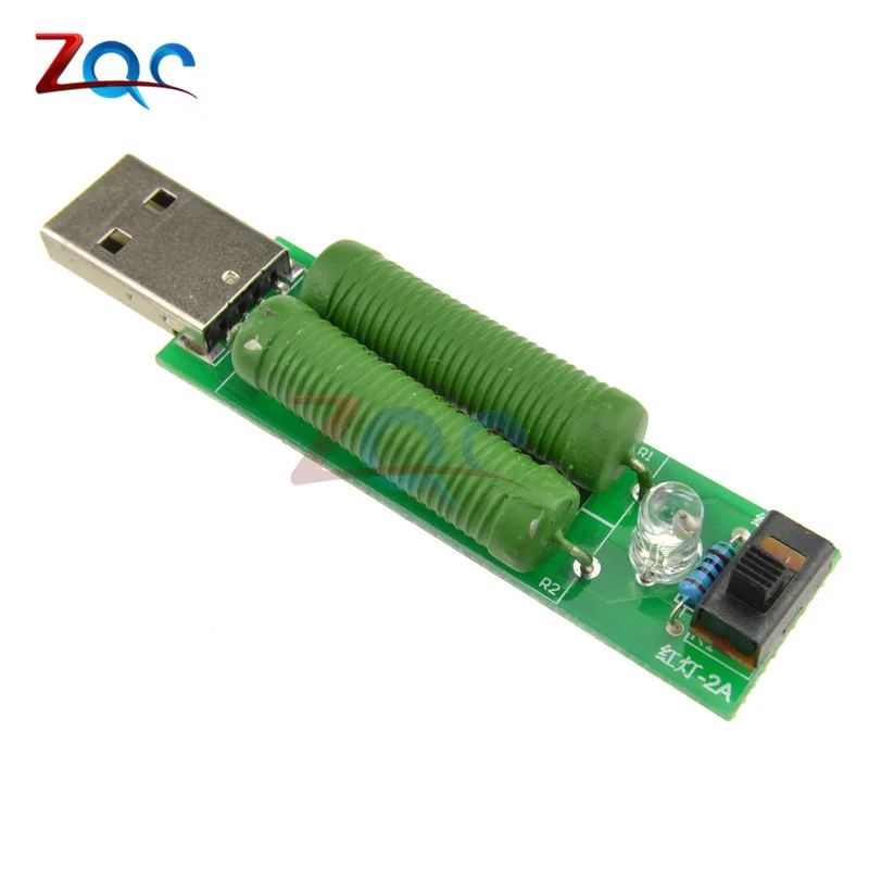 USB мини резистор с интерфейсом разрядки 2 а/1 А переключателем 1 Зеленый светодиод