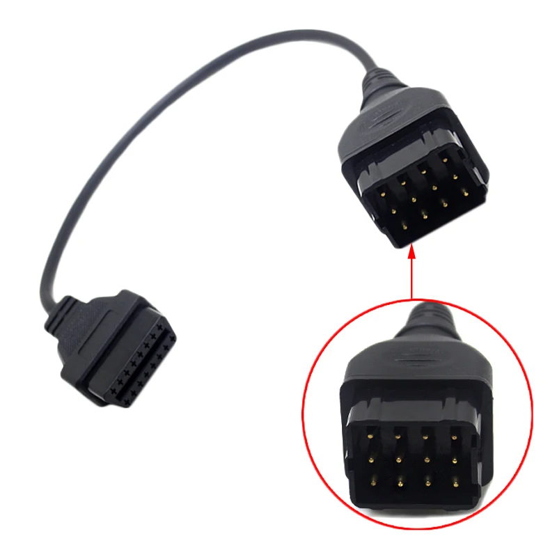 Автомобильный диагностический адаптер OBD/OBD2 12 контактов|Кабели и коннекторы для