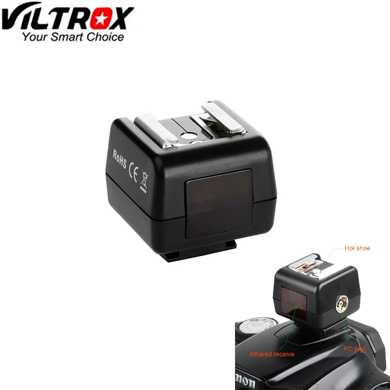 Беспроводная оптическая вспышка Viltrox с внешней вспышкой|pc sync socket|hot shoeoptical slave |
