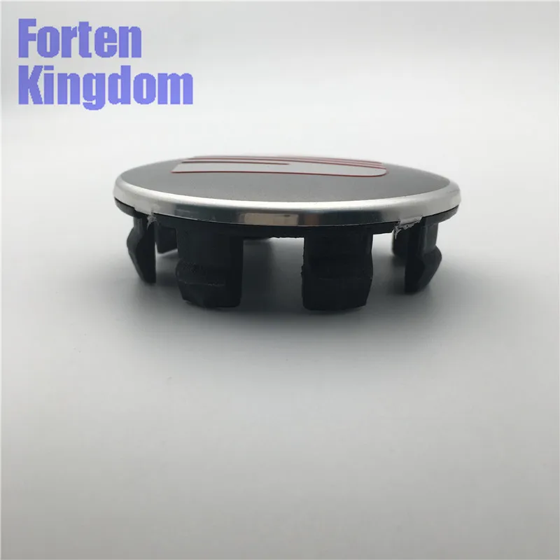 Forten Kingdom 4 шт. 63 мм 2,4" для седла серый автомобиль ABS алюминий на заказ ступицы колеса Центр Колпачки ступицы 1P0601165