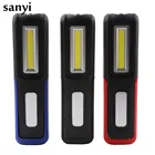 2 режима светодиодный вспышка светильник зарядка через USB ночной Светильник Портативный COB светодиодный + XPE светодиодный фонарь Фонари Подсветка светильник s лампа для кемпинга с магнитным крючком