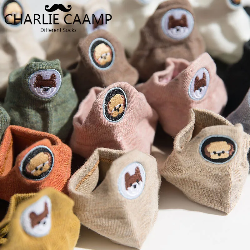 Носки женские с вышивкой 5 шт./лот весна-лето | Женская одежда