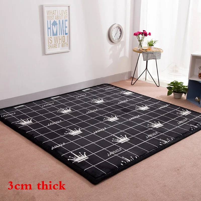 3cm Thicken 1/2/3 см Толщина детский игровой коврик ковры для комнаты для Гостиная 200X300 см Противоскользящий коврик Спальня ковер машинная Стирка ковров - Цвет: 3cm Thicken