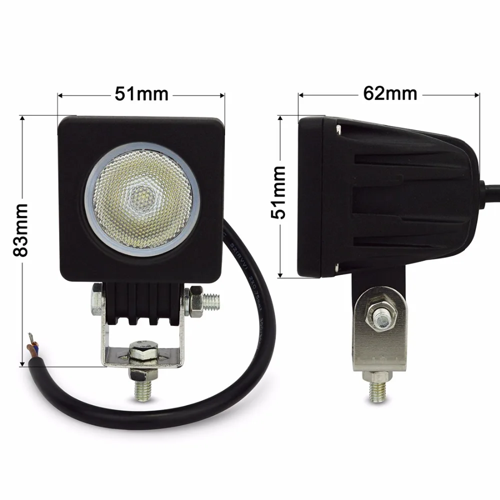Светодиодная фара рабочего освещения 2 шт. 10 Вт 12 В 24 В|headlights headlight|headlight truckheadlight led |