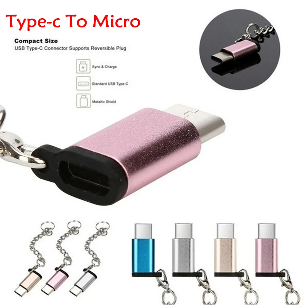Переходник с разъемом Type C на Micro USB высокоскоростной адаптер для передачи данных