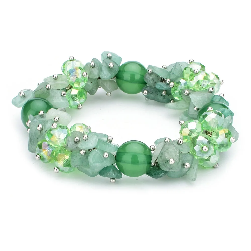 LUBINGSHINE 100% Handmade Fantasy Natural Gem Stone Crystal Bracelets For Women Fashion Jewelry Boho Bangles JJAL B1289 | Украшения и
