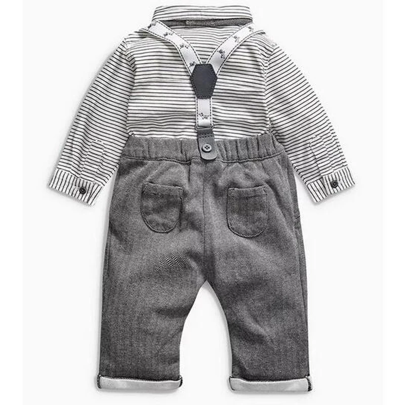 2Piece/0-2Years/Spring Autumn Baby Boys Clothing Sets Gentleman Suits Infant Jackets+Stripe T-Shirt+Pants Newborn Clothes BC1288 |