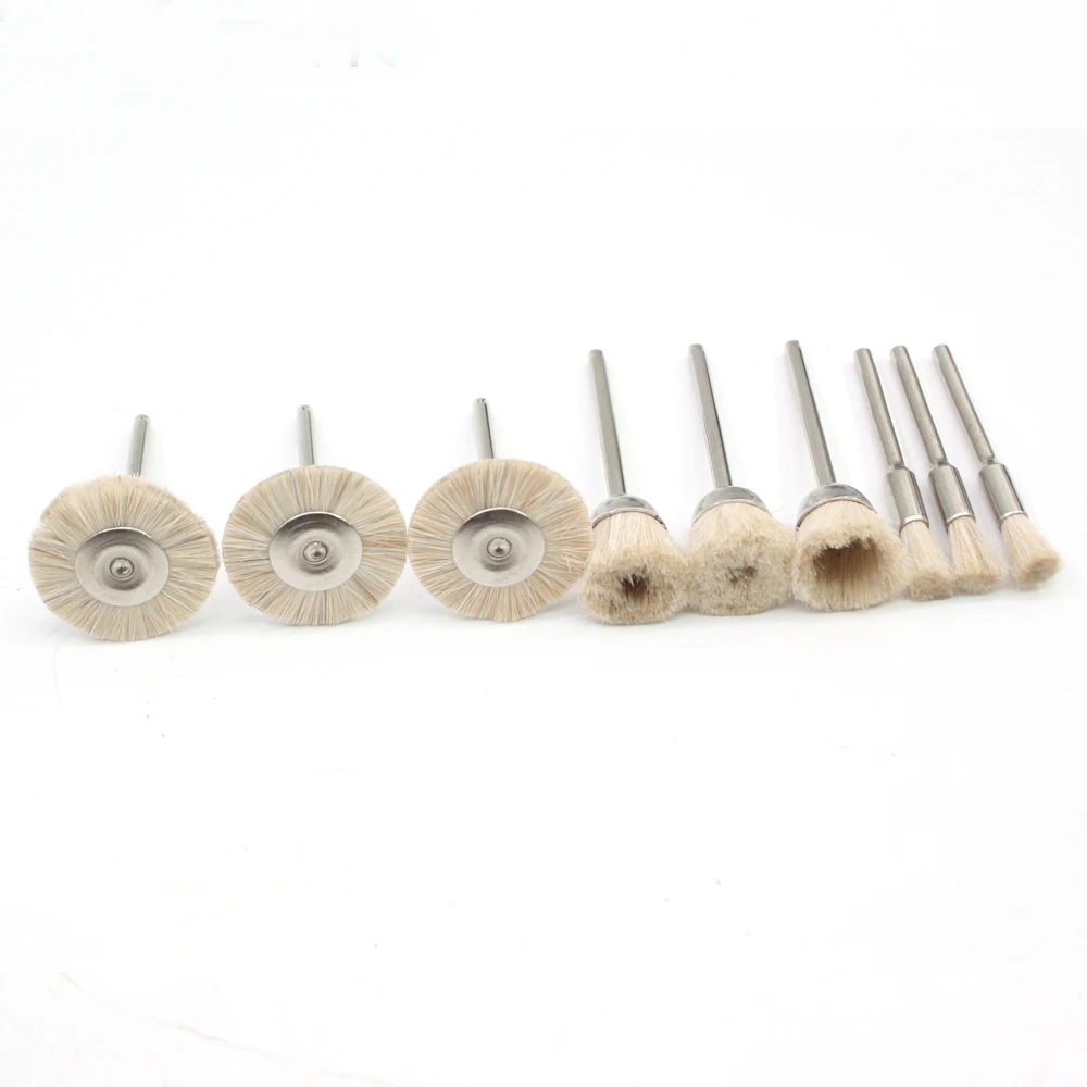 

fake wool brush roller polishing wheel wool polisher soft brush polishing roller for dremel rotary tool