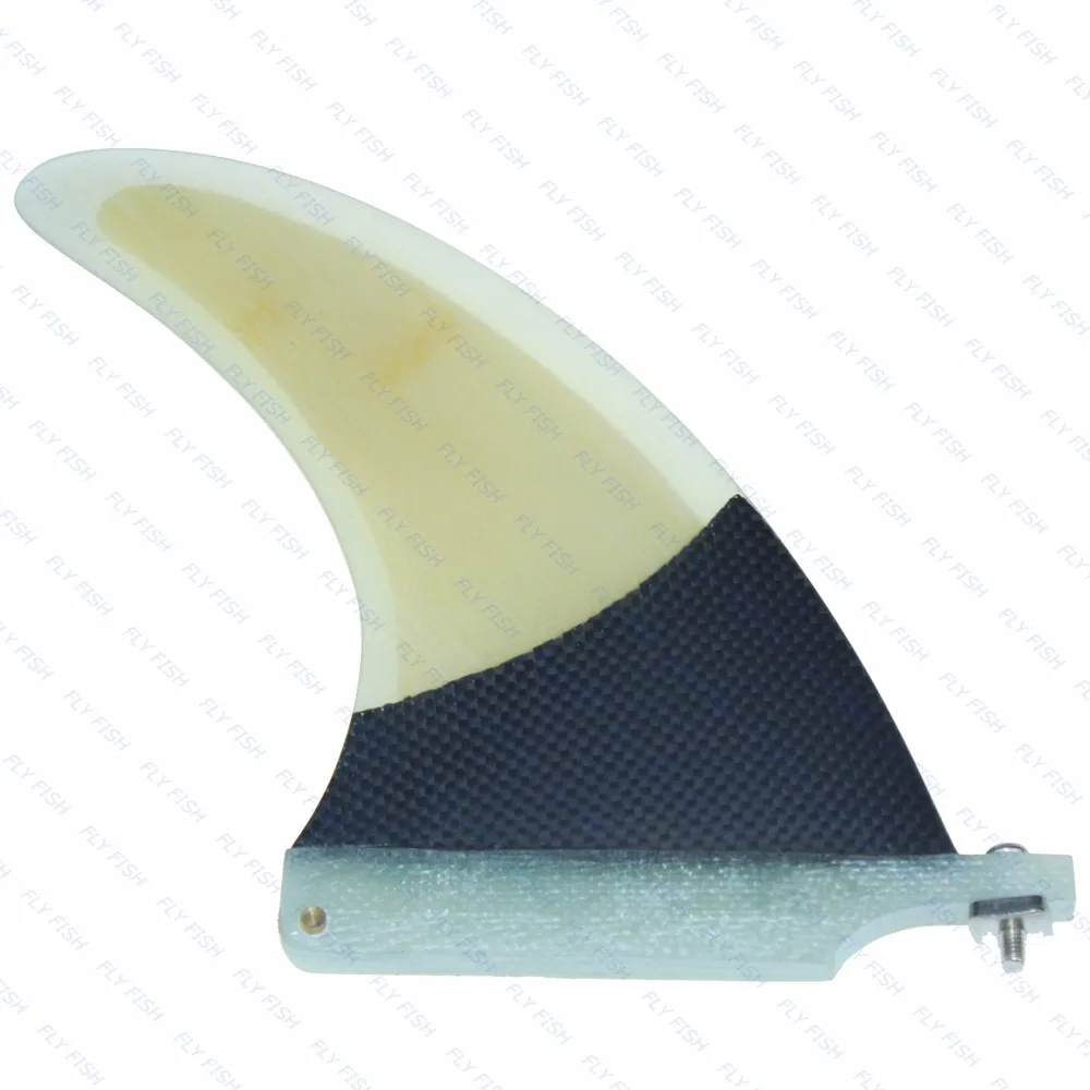 

Single Centre 6'' Performance Surfboard Fins Carbon Fiber And Bamboo Veneer Surfing Fins