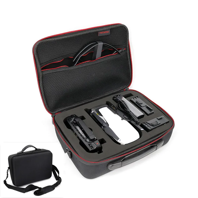 Black Чехол для кабеля сумка чехол для DJI Mavic дроны и аксессуары(3 батареи) портативная Мерцающая сумка-чехол для DJI Drone сумки для хранения - Цвет: Black
