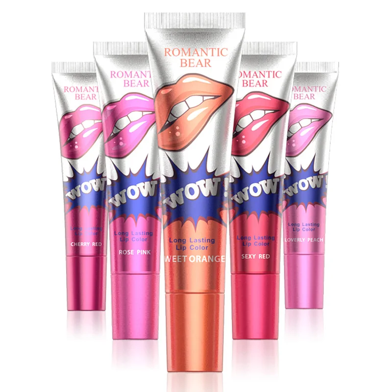 Романтичный медведь слеза блеск для губ Batom Матовая жидкая губная помада оттенок