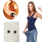 Магнитные серьги-гвоздики popfeel для похудения, стимулирующие ухо, магнитные серьги-гвоздики для терапии, патчи для похудения, ювелирные изделия для здоровья