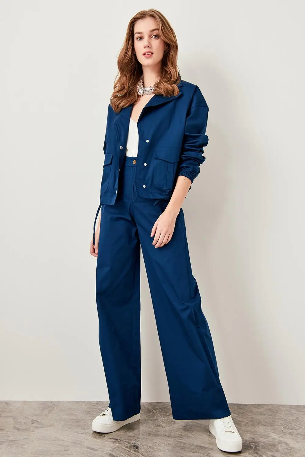 Trendyol Plenty Leg Pants Camel TWOSS19AP0128