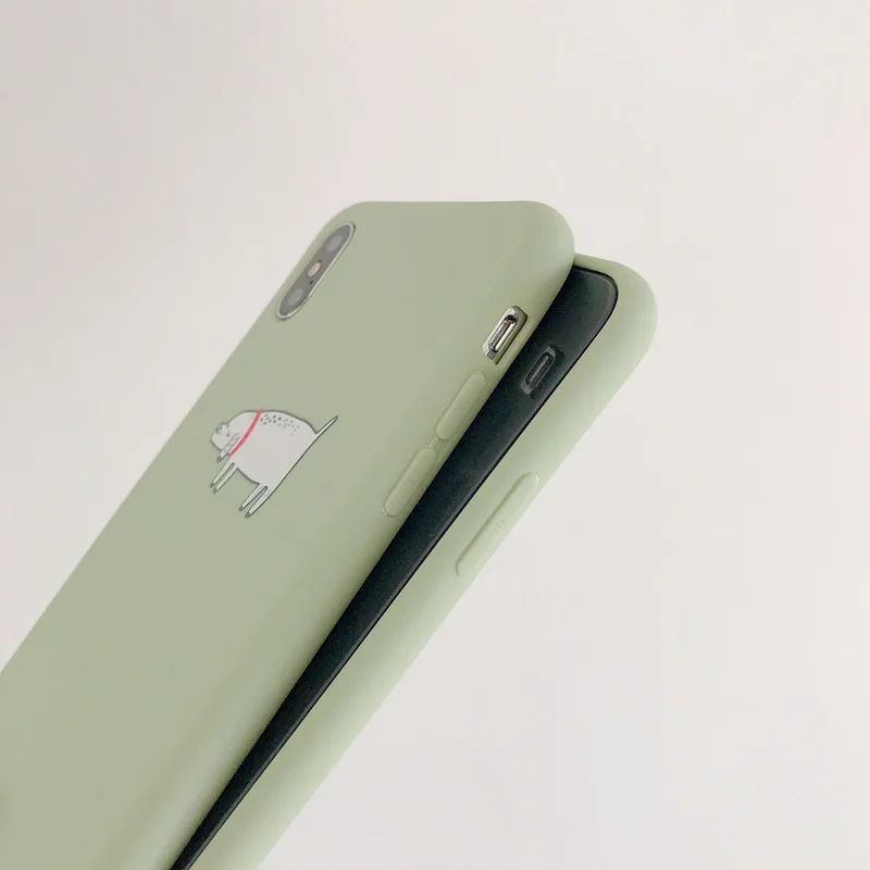 Мягкий матовый чехол GYKZ для iPhone 7 XS MAX X 6 6s 8 Plus | Мобильные телефоны и аксессуары