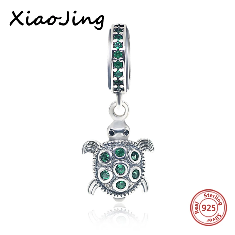 03013 new arrivals cute animal tortoise collection pandora charms 925 silver beads fit authentic bracelet pendant diy fashion jewelry - Цвет: 03013