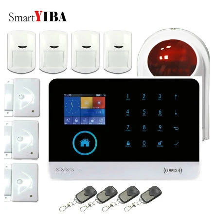 SmartYIBA WIFI GSM беспроводная домашняя система безопасности комплект Простая