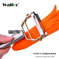 walfos stainless steel multi function peeler slicer vegetable fruit potato cucumber grater portable sharp kitchen accessories