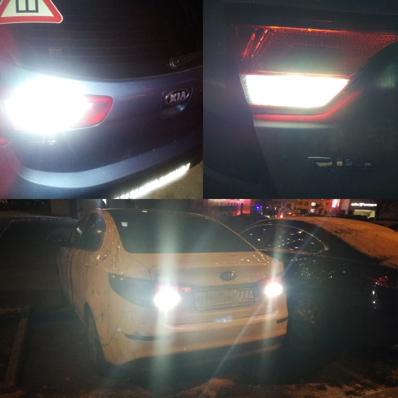 Для Kia Rio K2 K3 Ceed Sportage Sorente Cerato Soul Picanto Optima K5 T15 W16W Canbus Xenon Белый светодиодный светильник заднего хода