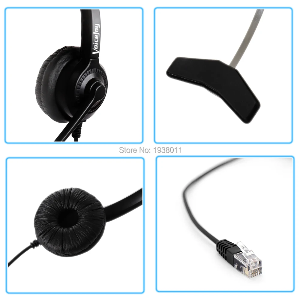 Гарнитура для колл-центра с микрофоном офисных телефонов AVAYA 2400 4600 Series Aastra Ascom Nortel