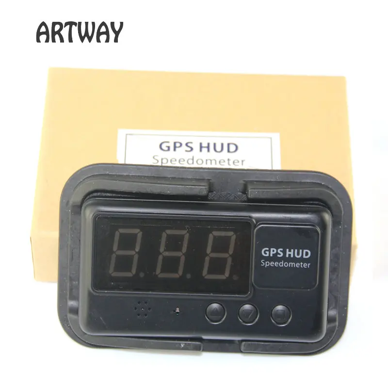 C60 GPS HUD Дисплей с индикатором скорости со спидометром и сигналом о превышении