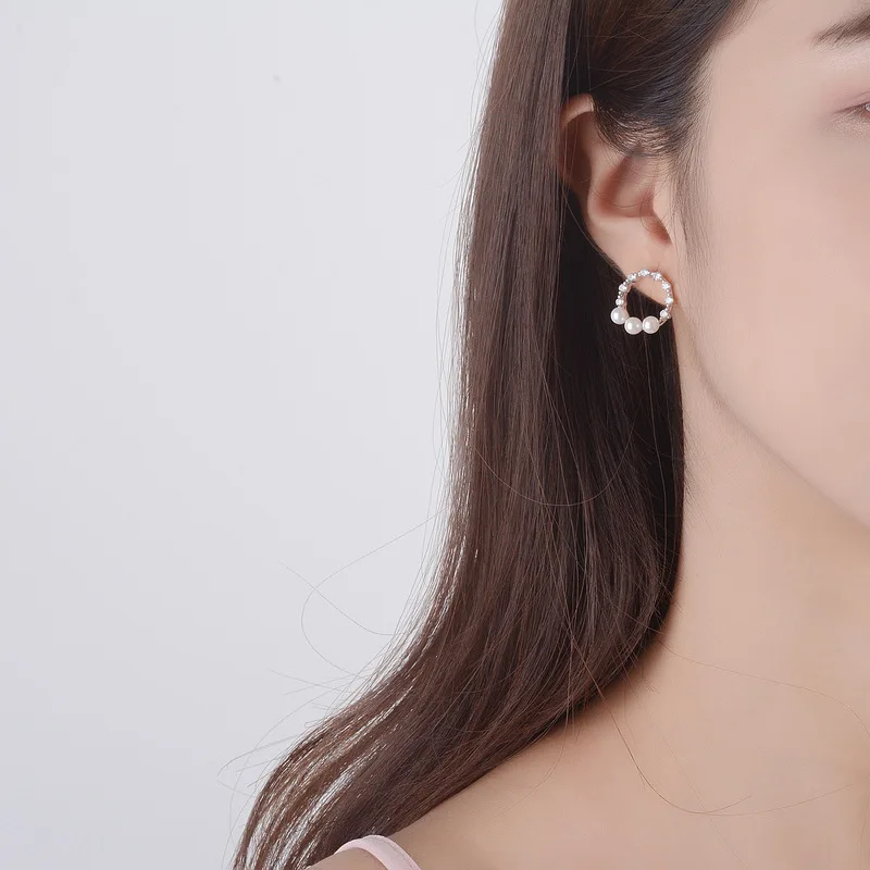 

Zircon pearl earring,Jewelry & Accessories Fashion Jewelry,Earrings,Stud Earrings.