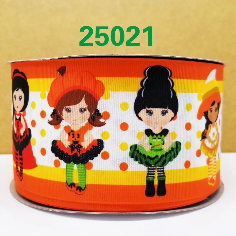 Бесплатная доставка 50 ярдов на размер рандомная печатная grosgrain лента 25042|Ленты