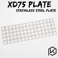 stainless steel plate for xd75re 60 custom keyboard mechanical keyboard plate support xd75re xd75 mx plate xd75am