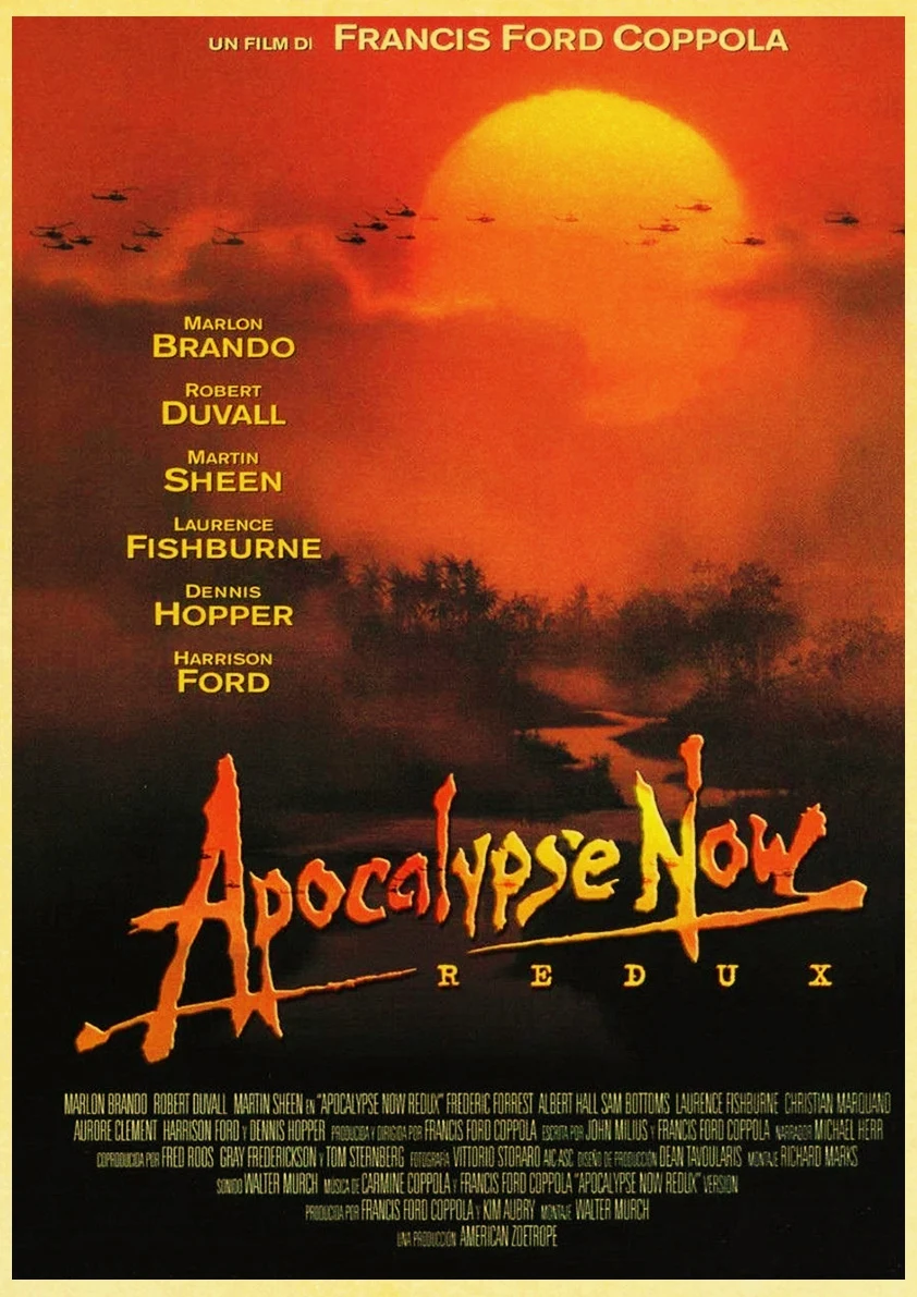 Apocalypse Now Marlon Brando винтажный бумажный плакат настенная живопись украшение дома 42X30 см 30X21 см
