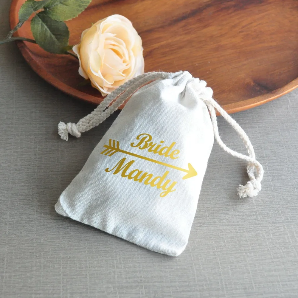 Personalized Bride Tribe Gift Bag Bridesmaid Favor Wedding Treat | Дом и сад