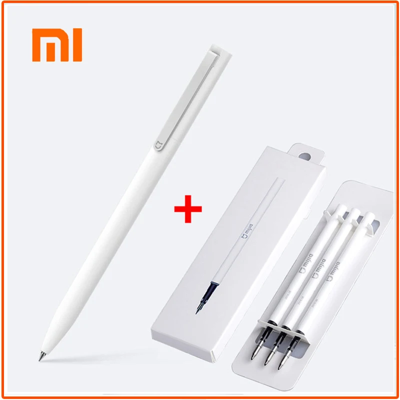 

Original Xiaomi Mijia Sign Pen 0.5mm Switzerland Refill Japan Black Ink Signing Pens School stationery durable Ballpoint pen