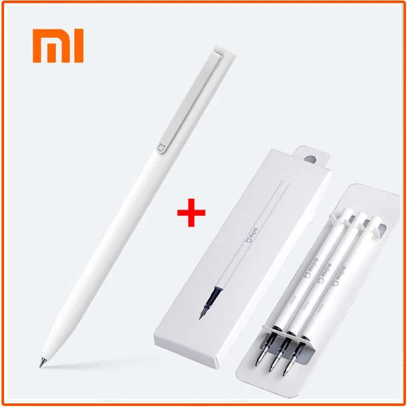 Оригинальная ручка Xiaomi Mijia 0 5 мм швейцарские стержни японские черные чернила