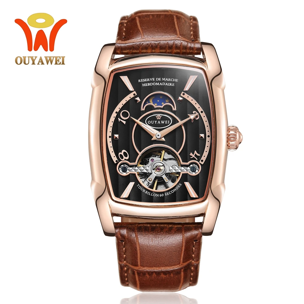 Часы наручные мужские механические автоматические водонепроницаемые