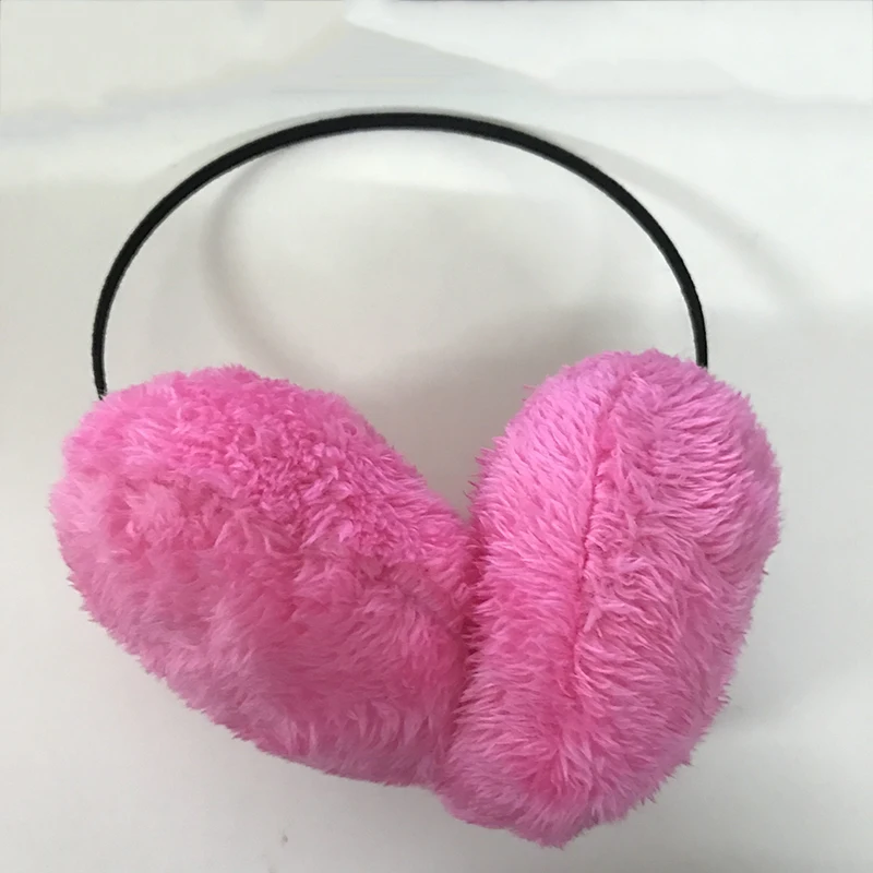 Горячая Распродажа милые однотонные теплые наушники для женщин и девочек