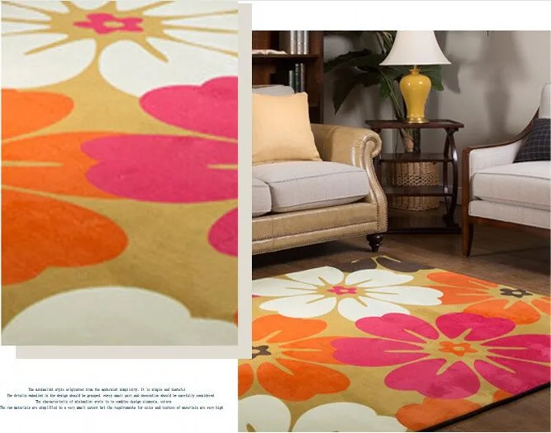 Сельский натуральный стиль ковер для книжного магазина напольный коврик Alfombra