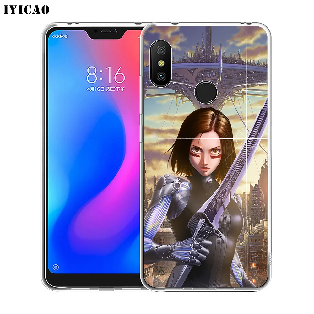 Мягкий силиконовый чехол для телефона IYICAO Alita Battle Angel Xiaomi Redmi 4A 5A 6A Note 7 6 5 Pro Plus 4X Prime |
