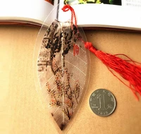 30pcs natural dried leaf veins momei plum bookmark for wedding baby shower party birthday favor gift souvenirs souvenir
