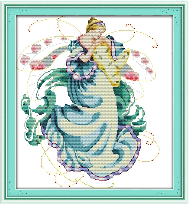 Набор для вышивки крестиком Sweet dream 18ct 14ct 11ct с рисунком холсты стежков ручная