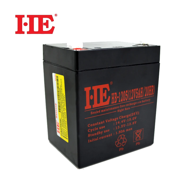 Аккумуляторная свинцово кислотная батарея HE 90*70*101 мм 12 В 5 Ач|battery rechargeable|rechargeable