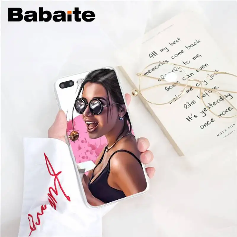 Babaite Модный мягкий чехол для телефона для девочек, для отдыха, шоппинга, для iPhone X, XS, MAX, 6, 6 S, 7, 7 plus, 8, 8 Plus, 5, 5S, XR, 10, 11, 11pro, 11promax