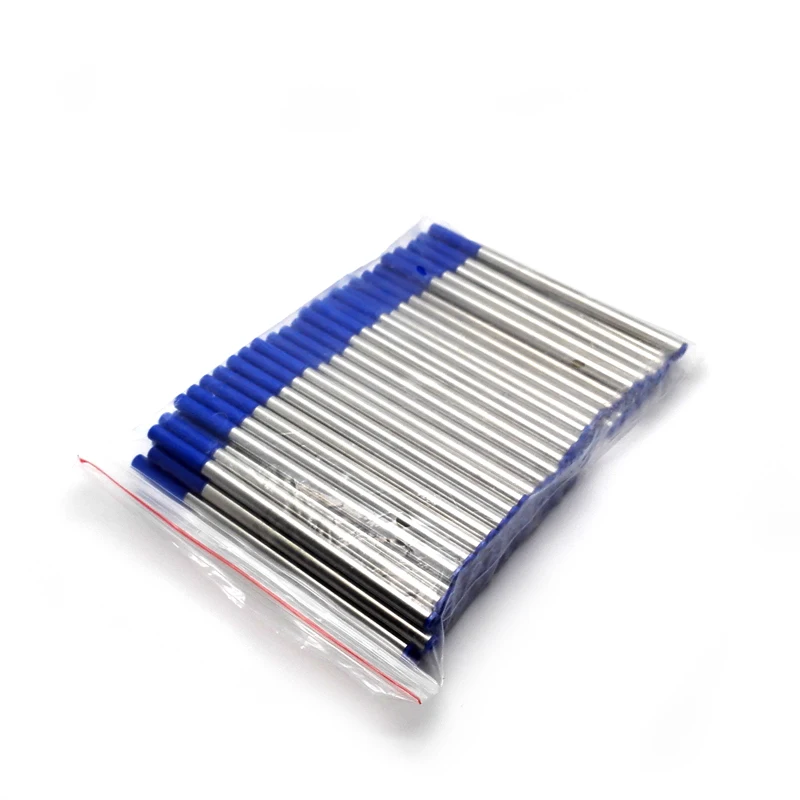 

Top cheap student gift supplies good quality pen refills 60pcs a lot black ink and blue ink refills 10.7 cm