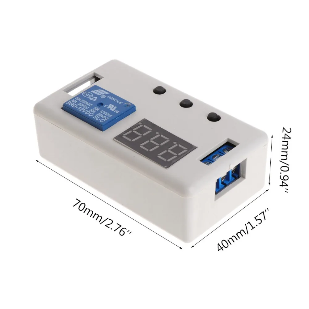 OTTDTY DC 12V Управление программируемый таймер цифровой реле задержки времени