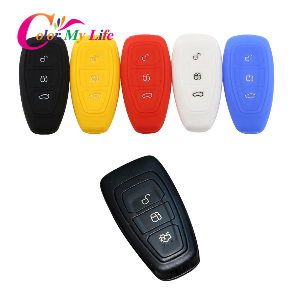 Цветной силиконовый чехол для ключей My Life Ford C Max Cmax 2011 2016 аксессуары|Футляр