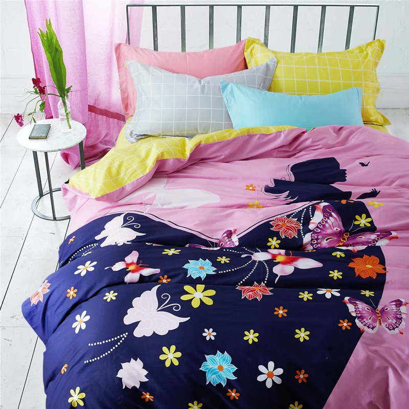 Модные ботинки в европейском стиле Романтика набор постельного белья 4 ед. 100%