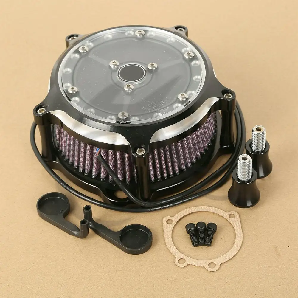 Мотоцикл LED воздухоочиститель Впускной фильтр для Harley Sportster XL 1200 883 91 18 48 72 железо 09
