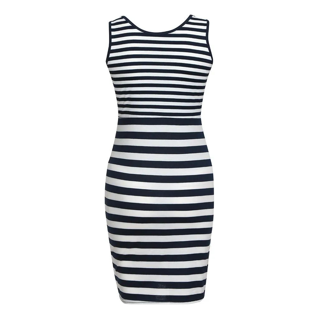 Летние платья для беременных SAGACE без рукавов платье футляр в полоску мягкие