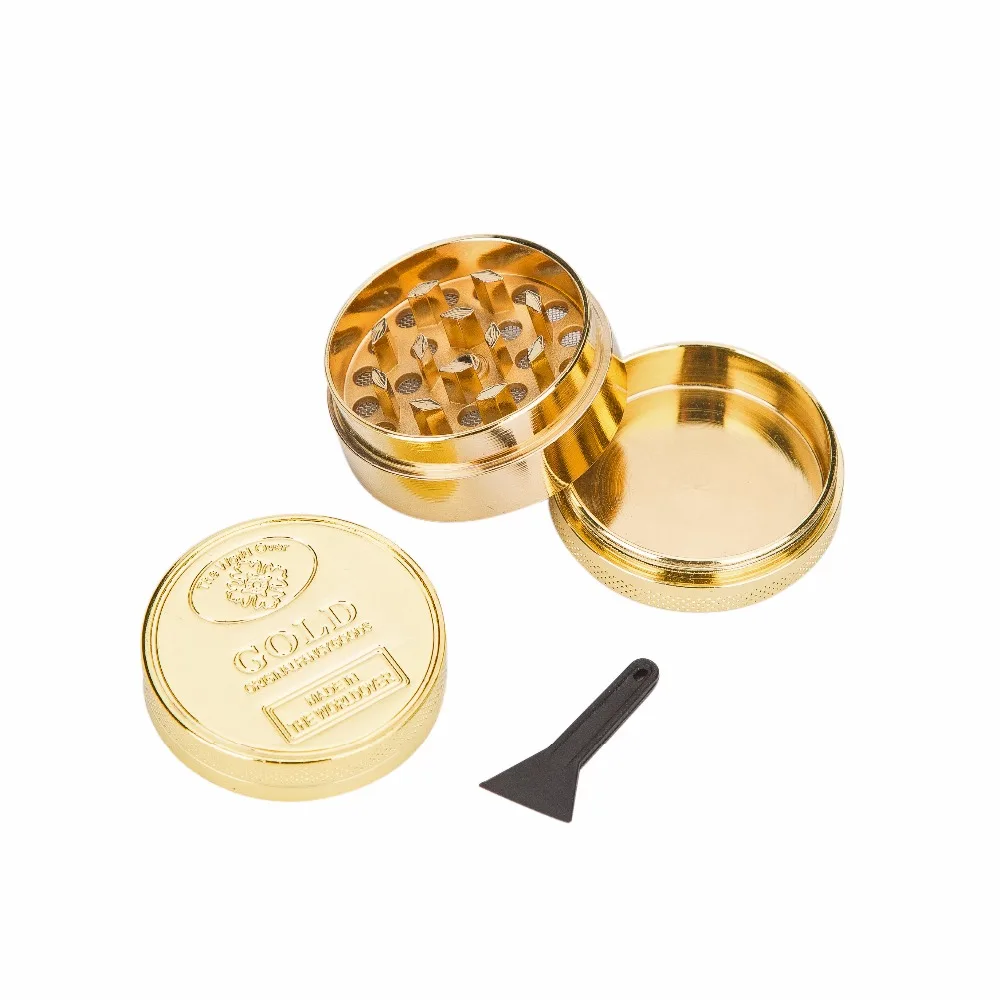 Новейший Благородный Золотой 4-слойный цинковый сплав диаметр 3 8 см шлифовальный