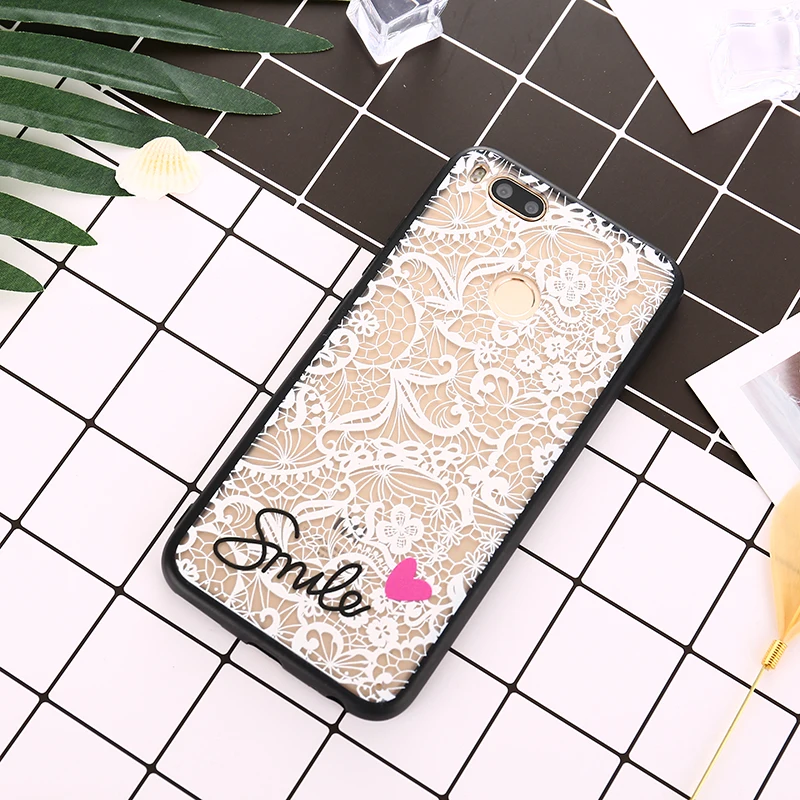 For Xiaomi 8 8SE 6X 5X 5S 5 NOTE3 Redmi 6 6A 5A 4 4X 4A S2 NOTE 3 5Plus Lace Flower Hard TPU+PC Cases Lady Girl Cover |