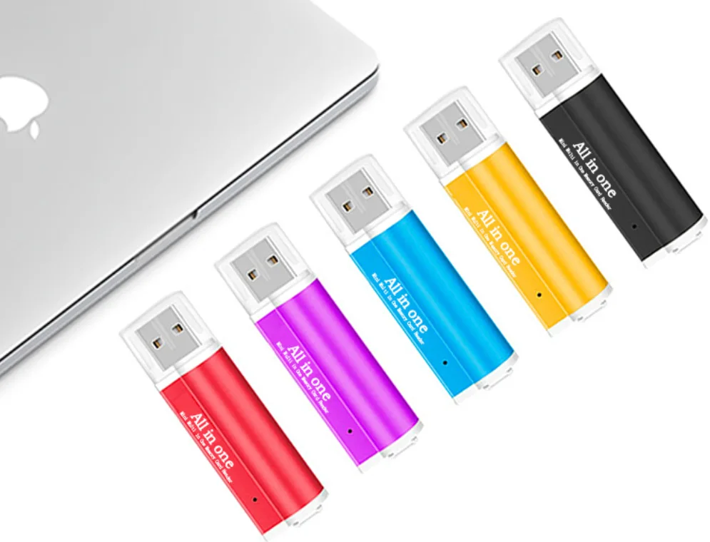Для Micro SD SDHC TF M2 MMC MS PRO DUO все в 1 USB 2 0 многофункциональный считыватель карт